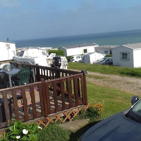Magnifique Mobil Home Avec Clim Face Mer Le Portel Bagian luar foto